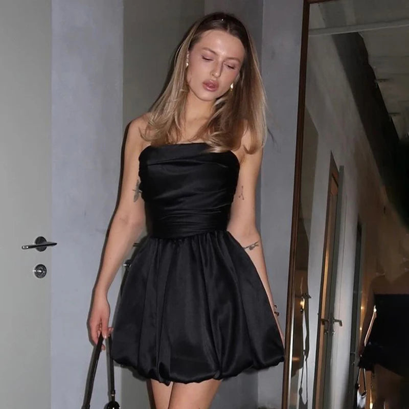 Satin Mini Kleid "Lola"